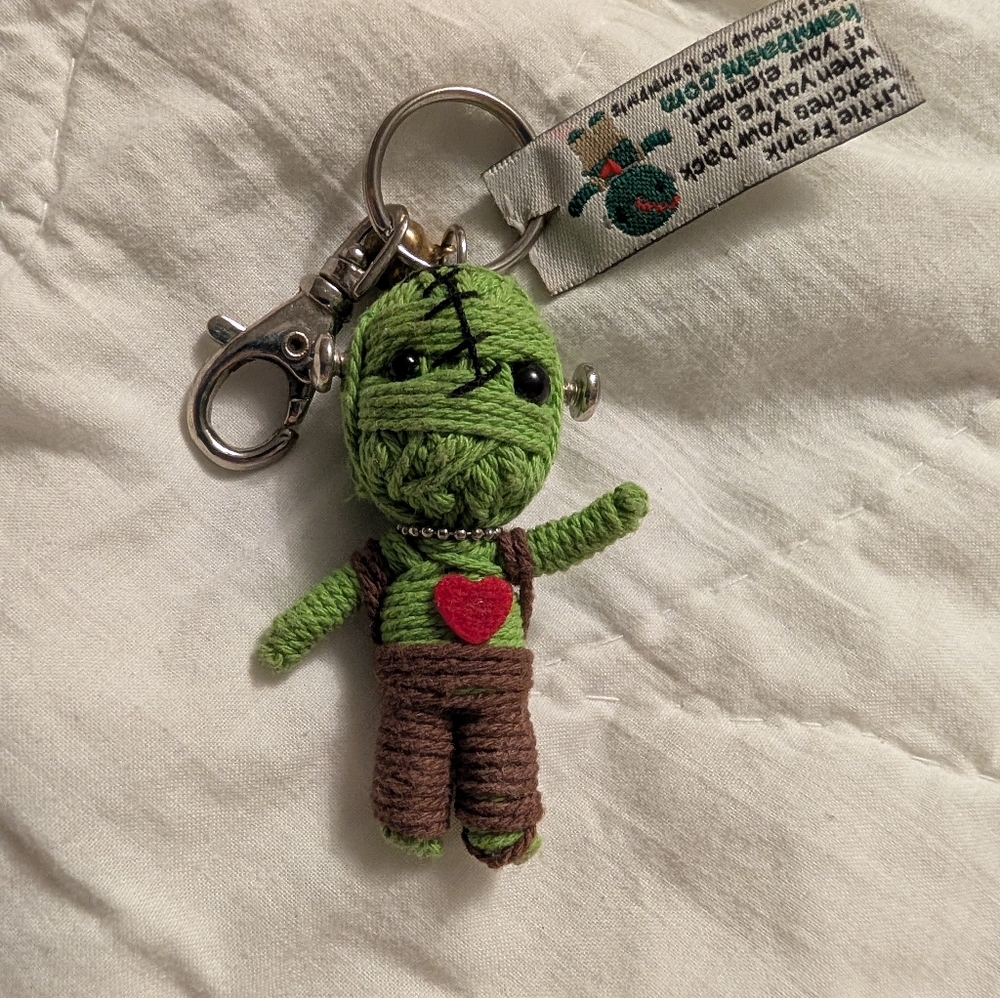 Pre-Owned 2.75" LITTLE FRANK The Original String Doll Gang Keychain
